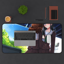 Charger l&#39;image dans la galerie, Sound! Euphonium Kumiko Oumae, Asuka Tanaka Mouse Pad (Desk Mat) With Laptop
