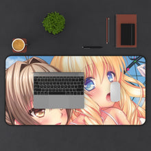 Cargar imagen en el visor de la galería, Amagi Brilliant Park Isuzu Sento, Latifa Fleuranza Mouse Pad (Desk Mat) With Laptop
