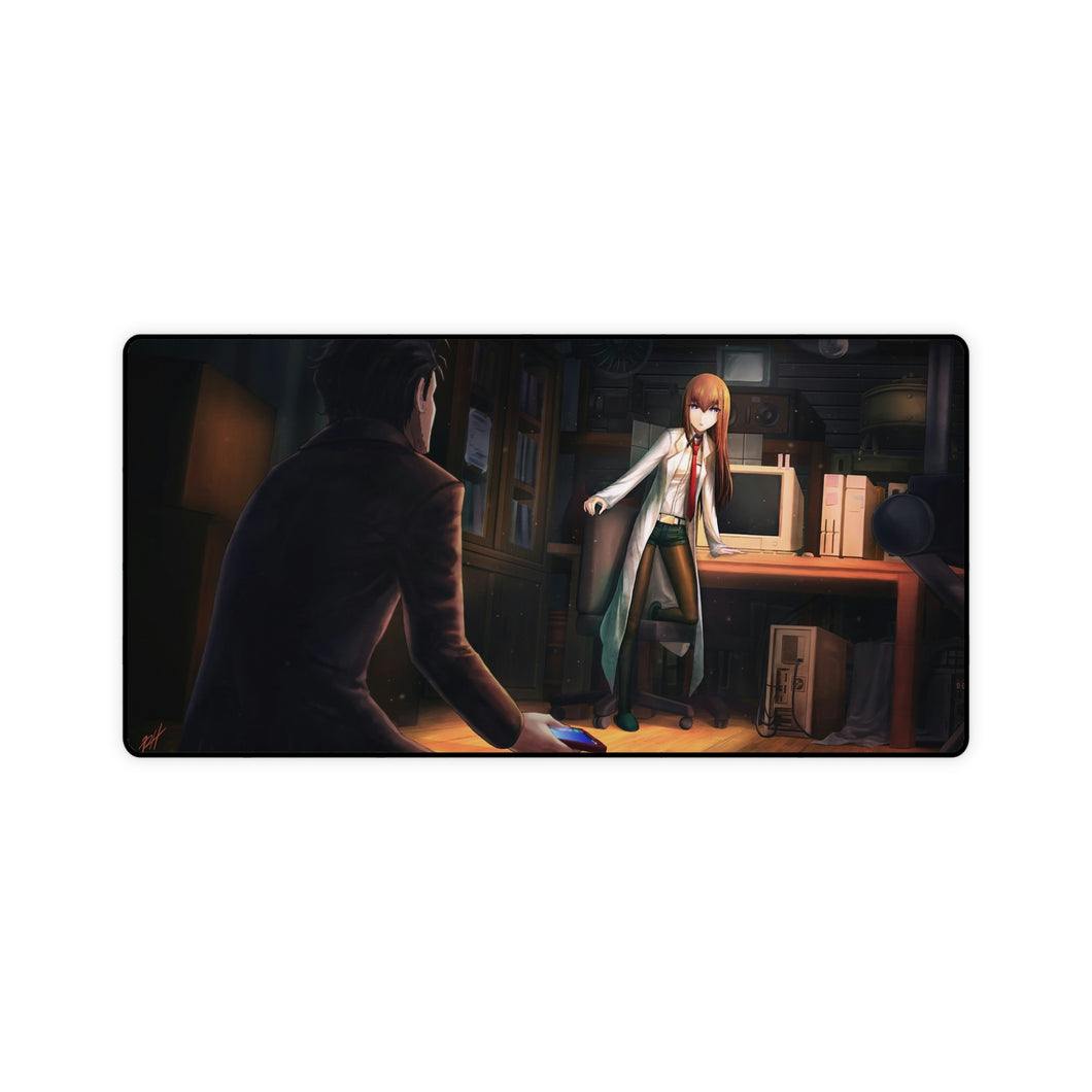 Okabe and Kurisu Time Jump Mouse Pad (Desk Mat)