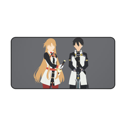 Sword Art Online Kazuto Kirigaya, Asuna Yuuki Mouse Pad (Desk Mat)