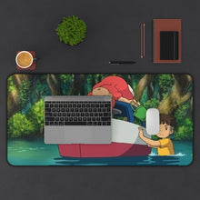 Load image into Gallery viewer, Ponyo Ponyo Mouse Pad (Desk Mat) With Laptop
