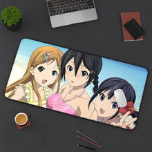 Cargar imagen en el visor de la galería, Kokoro Connect Himeko Inaba, Iori Nagase, Yui Kiriyama Mouse Pad (Desk Mat) On Desk
