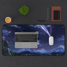 Cargar imagen en el visor de la galería, Your Name. Mouse Pad (Desk Mat) With Laptop
