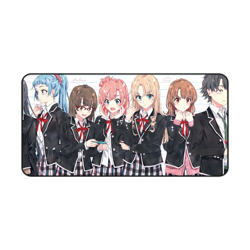 My Teen Romantic Comedy SNAFU Hachiman Hikigaya, Yukino Yukinoshita, Yui Yuigahama, Saki Kawasaki Mouse Pad (Desk Mat)