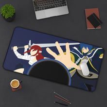 Charger l&#39;image dans la galerie, Fairy Tail Erza Scarlet, Jellal Fernandes Mouse Pad (Desk Mat) On Desk
