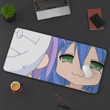 Cargar imagen en el visor de la galería, Lucky Star Konata Izumi, Kagami Hiiragi Mouse Pad (Desk Mat) On Desk
